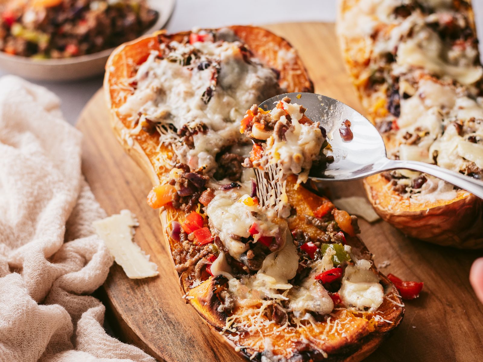 Abóbora Recheada com Carne