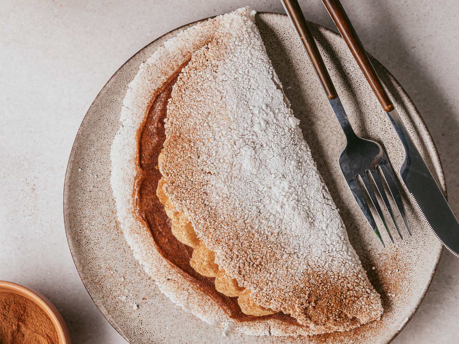 Receita de Tapioca de Manteiga de Amendoim e Banana