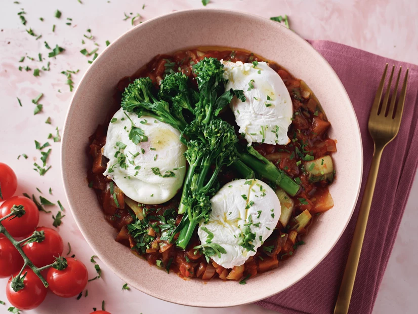 Ovos Escalfados com Legumes