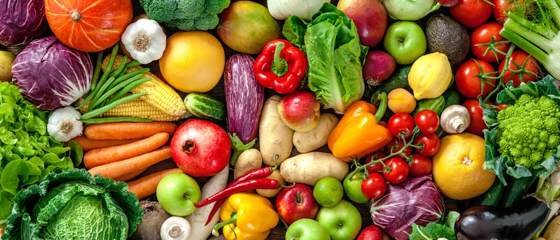 Fruta e legumes da época