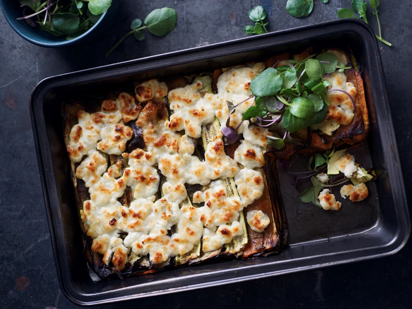 Lasanha de Legumes com Chèvre Gratinado