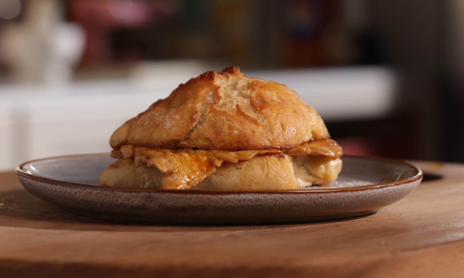 imagem de bifana com alho caramelizado