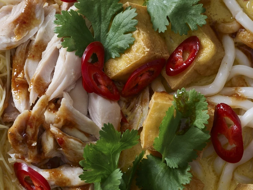 Laksa de Frango e Tofu