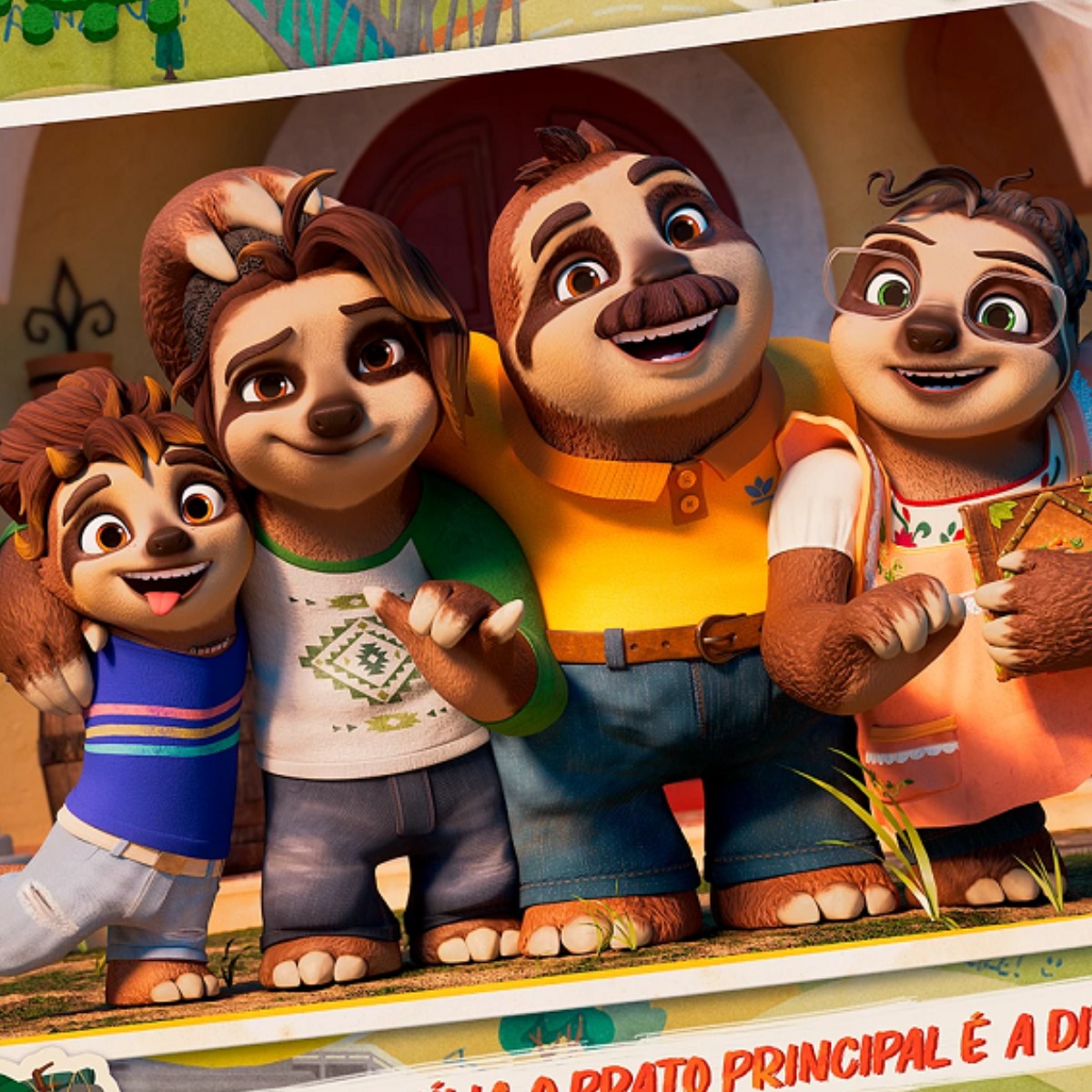 imagem cartaz filme de animação Preguiças e Companhia