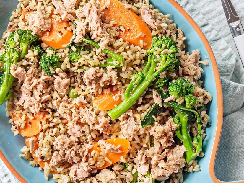 Salada de Quinoa e atum